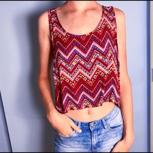 Zig zag crop top